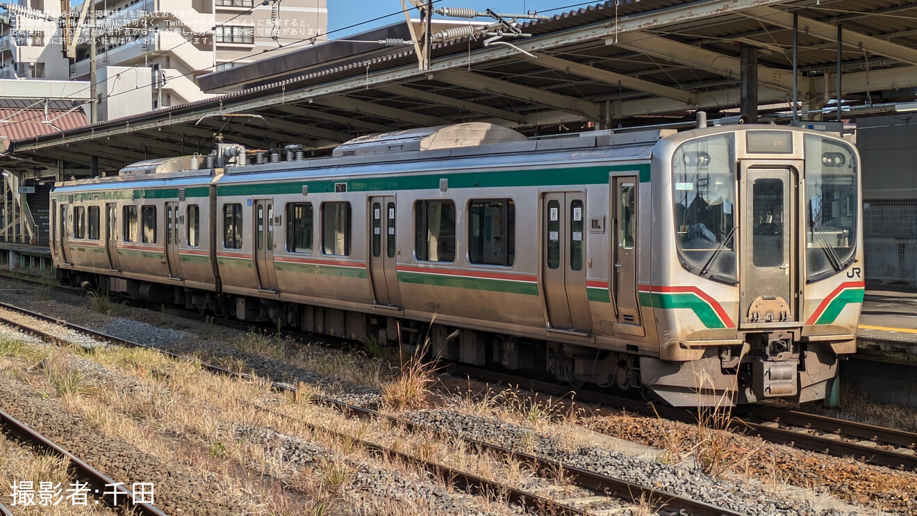 【JR東】E721系P-40編成郡山総合車両センター入場回送の拡大写真