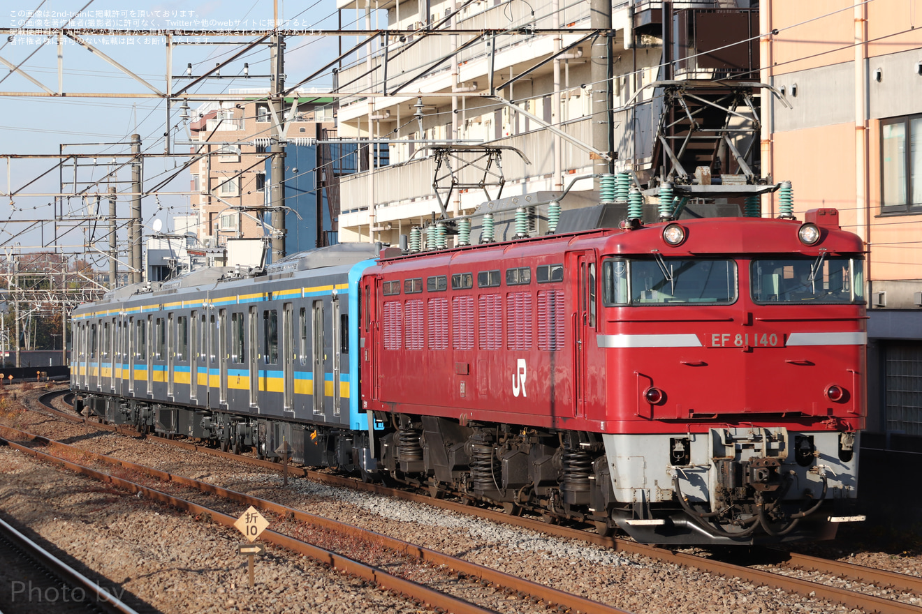 【JR東】E131系1000番台ナハT7編成 配給輸送の拡大写真