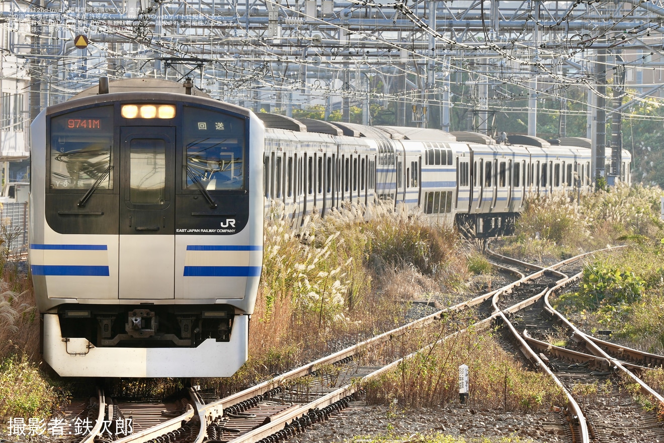 【JR東】E217系クラY-8編成 横須賀疎開回送の拡大写真