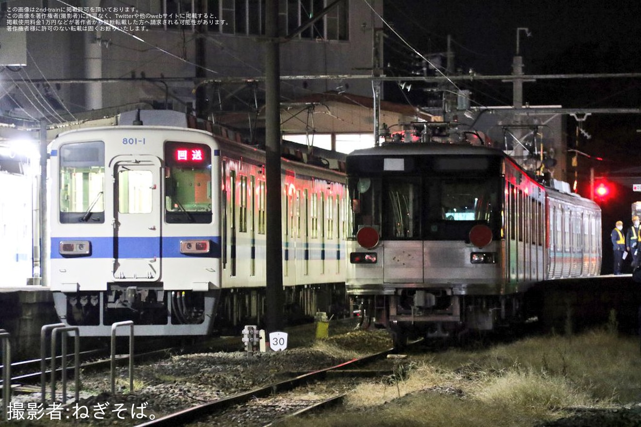 【上毛】元東京メトロ03系03-135F(800形)が上毛電鉄へ譲渡のため回送の拡大写真