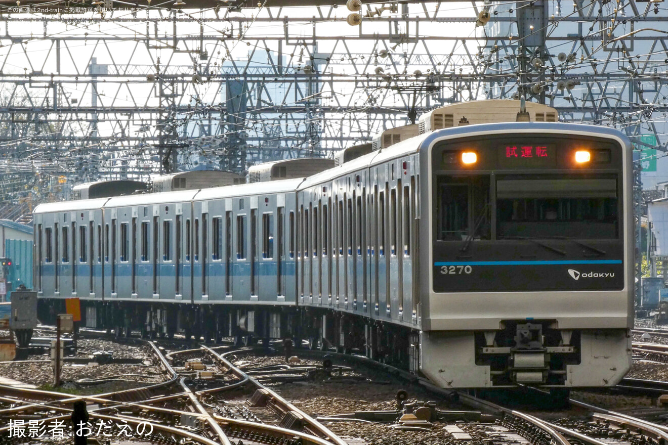 【小田急】3000形3270F(3270×6)車輪交換試運転の拡大写真