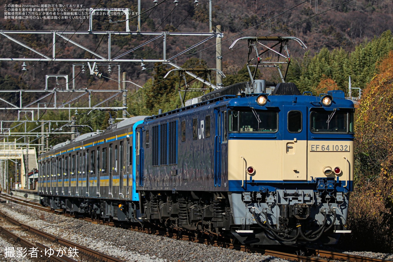 【JR東】E131系1000番台ナハT6編成 配給輸送の拡大写真