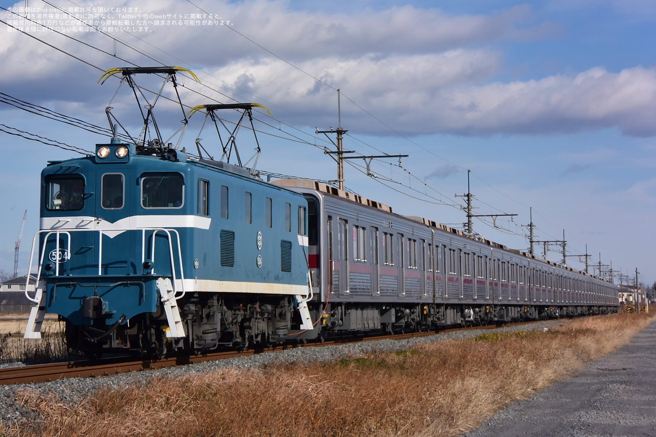 【東武】9000系9106F南栗橋工場出場回送の拡大写真