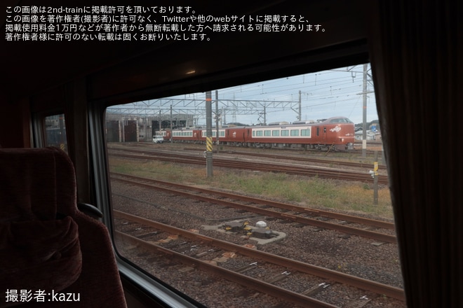 【JR西】381系国鉄色撮影会が開催を後藤総合車両所出雲支所で撮影した写真