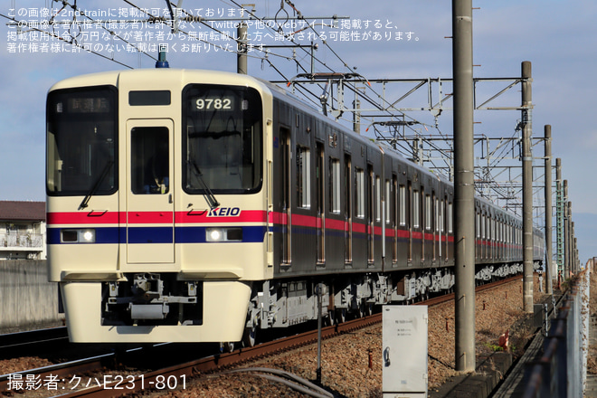 【京王】9000系9732F若葉台工場出場試運転（202312）