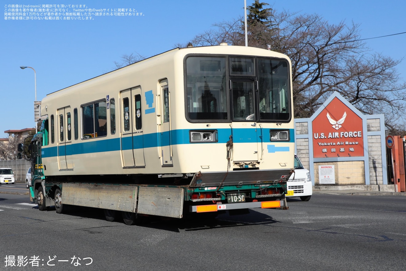 【小田急】8000形8061F(8061×4)小田原方2両廃車搬出の拡大写真