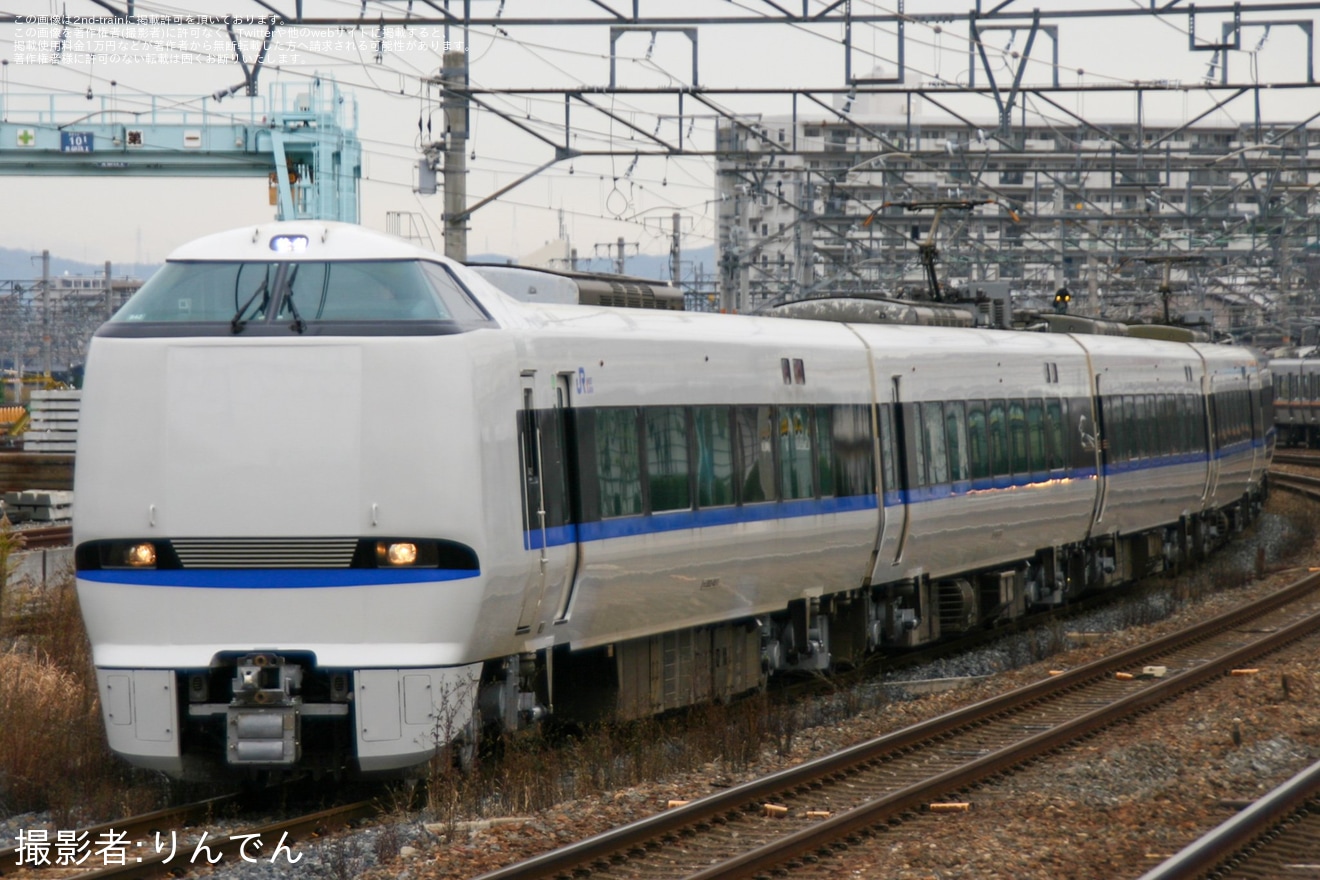 【JR西】683系B42編成吹田総合車両所出場試運転の拡大写真