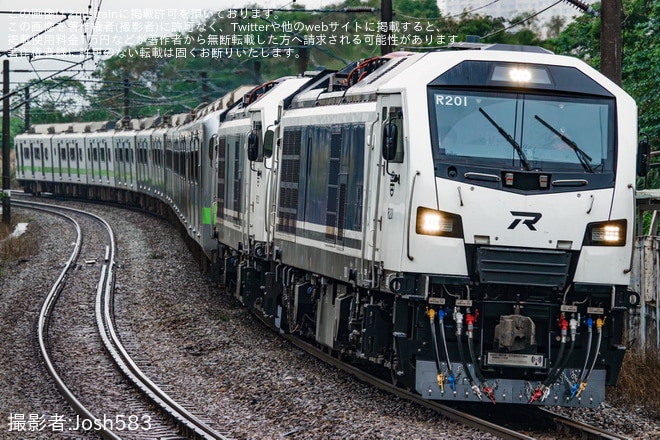 【台鐵】R200型R201+R200型R202+EMU900型EMU918編成が試運転