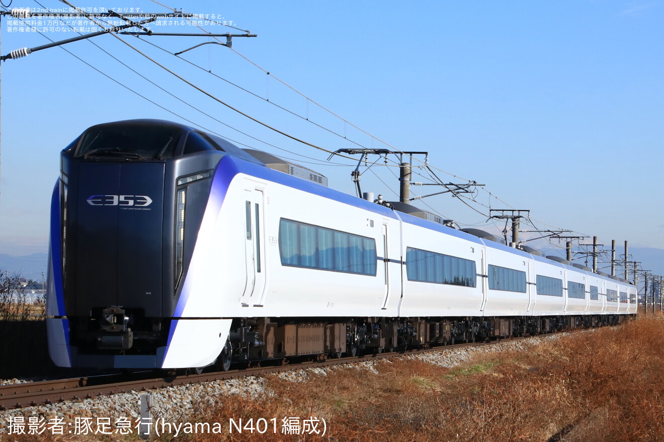 【JR東】E353系S115編成長野総合車両センター出場回送の拡大写真