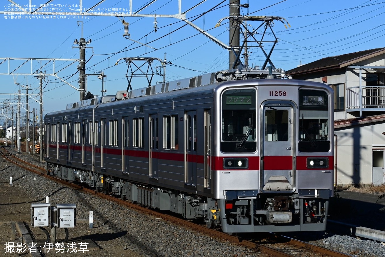 【東武】10030型11258Fが、東武桐生線・小泉線の運用にて運用を開始の拡大写真