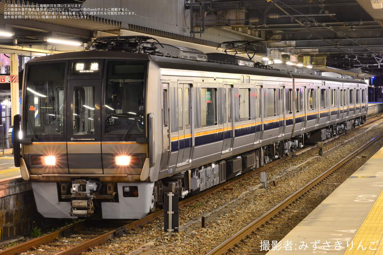 【JR西】207系S27編成 網干総合車両所本所出場回送の拡大写真