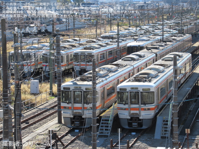 【JR海】静岡車両区313系L1、L6、L7、L8編成が確認される