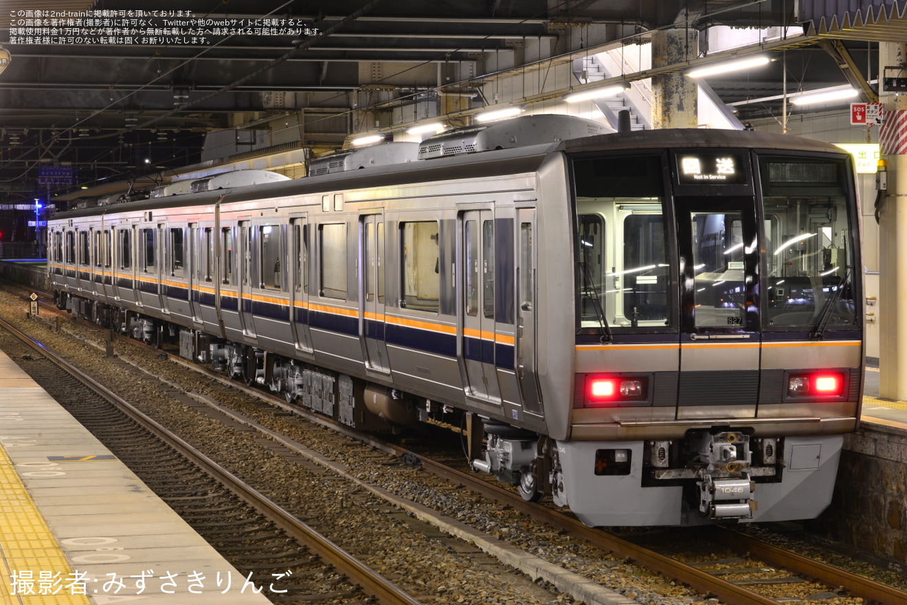 【JR西】207系S27編成 網干総合車両所本所出場回送の拡大写真