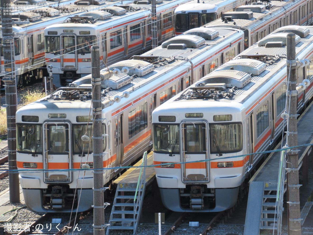 【JR海】静岡車両区313系L1、L6、L7、L8編成が確認されるの拡大写真