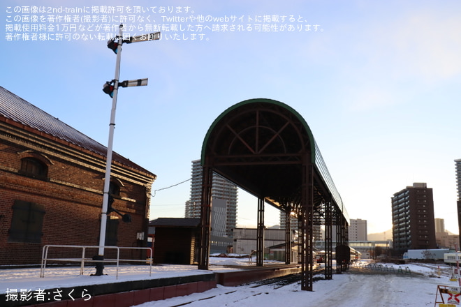【JR北】C62-3の展示線の屋根が延長
