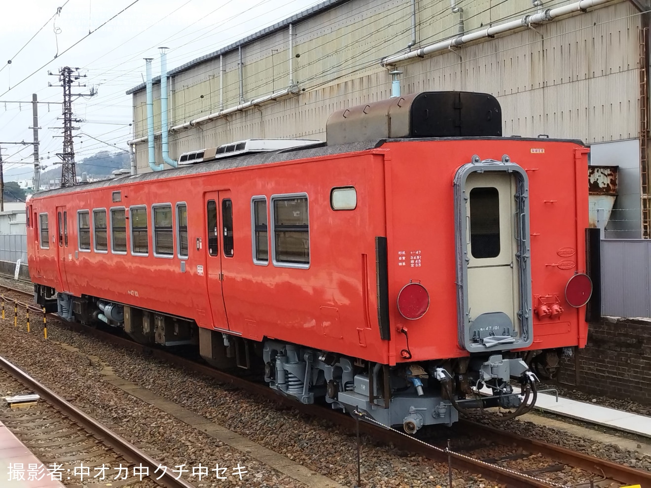 【JR西】キハ47-101下関総合車両所本所出場試運転の拡大写真