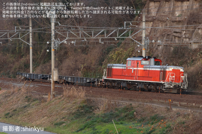 【JR西】DD51-1183+チキ2両米原訓練を米原～彦根間で撮影した写真
