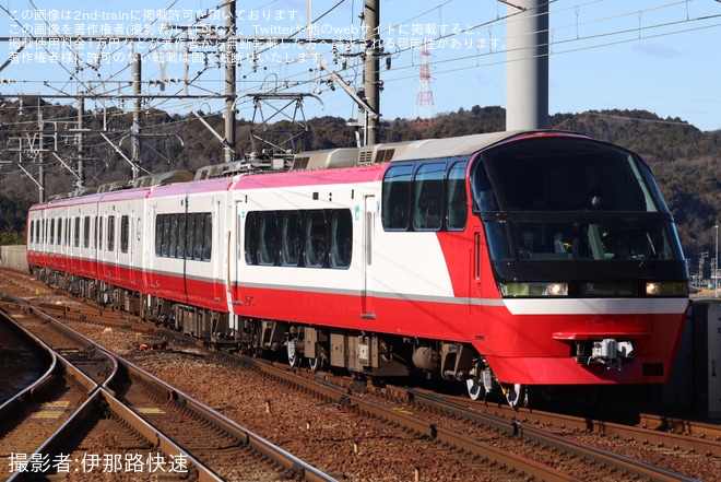 【名鉄】1200系1015F舞木検査場出場試運転（202401）を本宿駅で撮影した写真