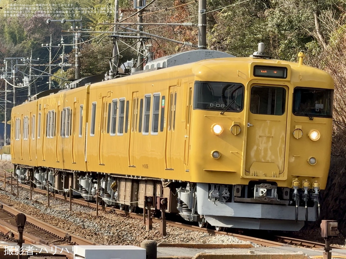 【JR西】115系D-06編成下関総合車両所本所出場回送の拡大写真