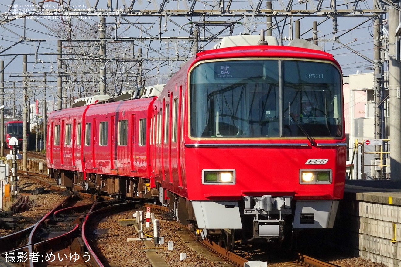 【名鉄】3500系3531F舞木検査場出場試運転(20240109)の拡大写真