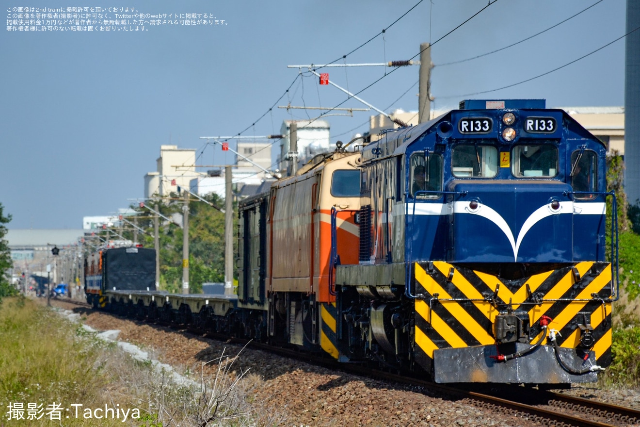 【台鐵】R100型R133が富岡車両基地を出場し試運転の拡大写真