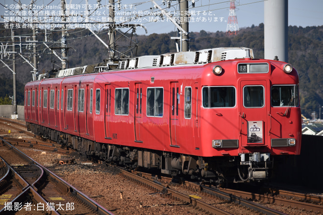 【名鉄】6000系6017F舞木検査場へ回送を本宿駅で撮影した写真