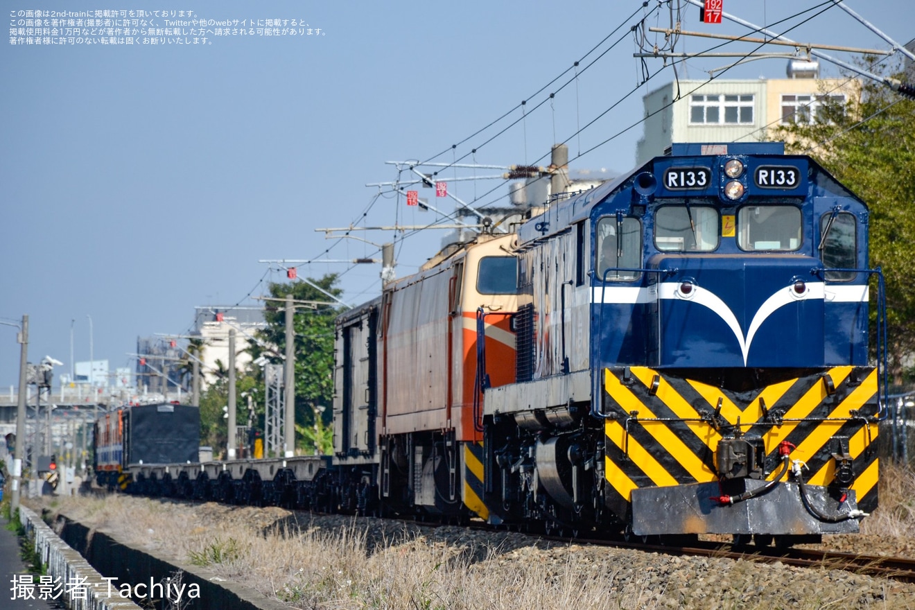 【台鐵】R100型R133が富岡車両基地を出場し試運転の拡大写真