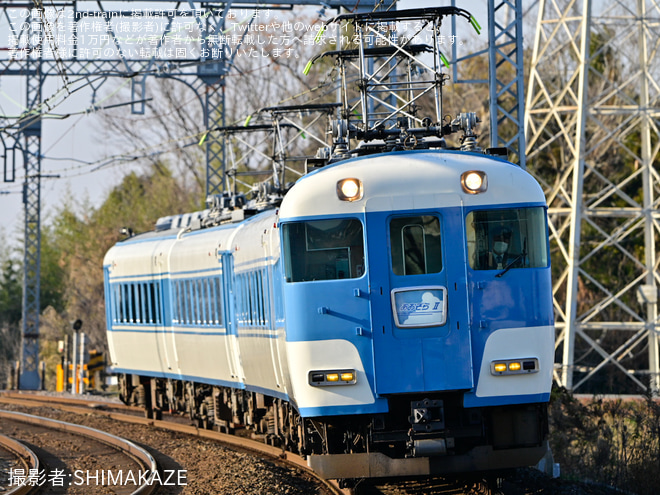 【近鉄】伊勢神宮初詣に伴う団体臨時列車(20240109)を小俣～宮町間で撮影した写真