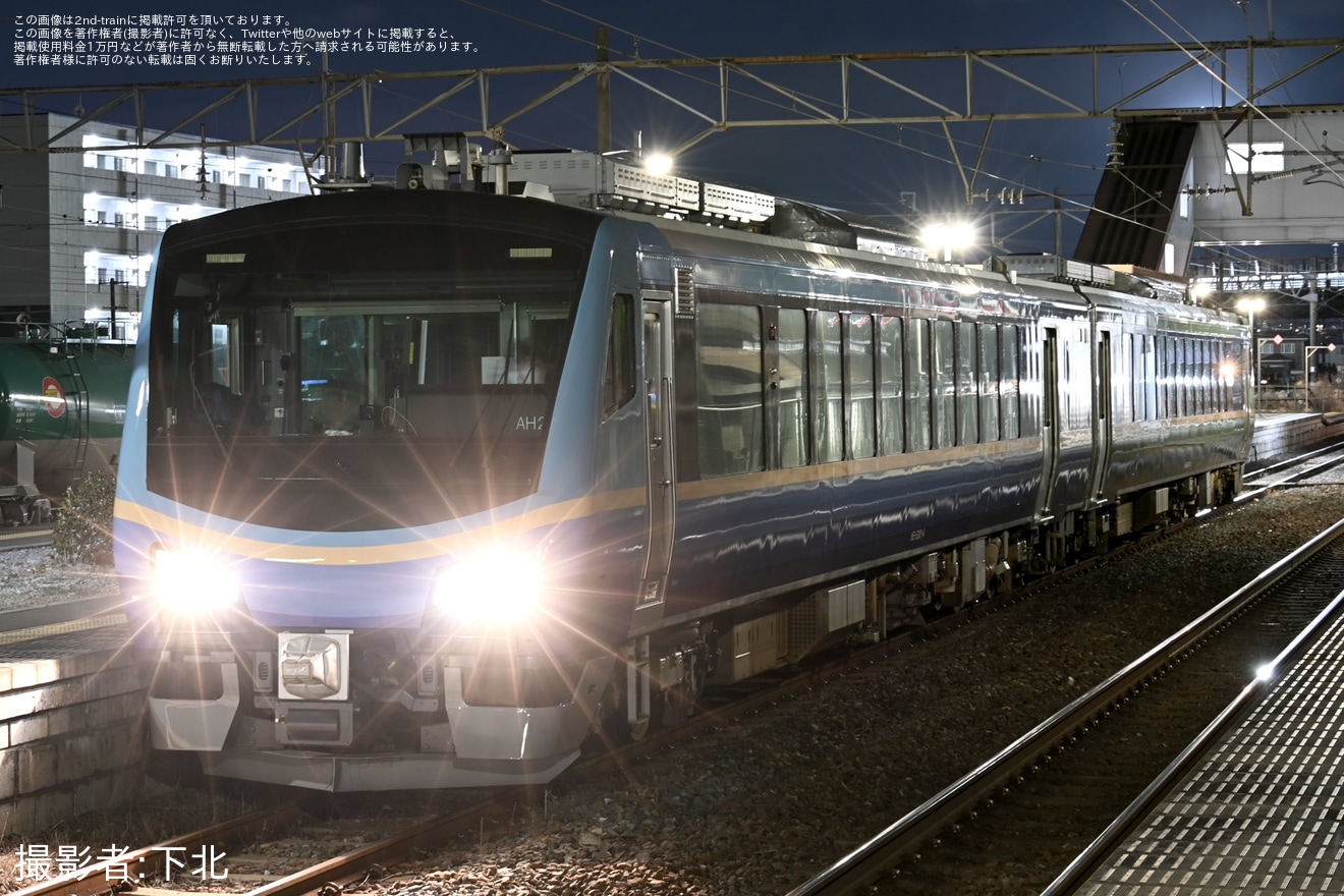 【JR東】HB-E300系「SATONO」が石巻線、仙石線で訓練のため試運転後の返却回送の拡大写真