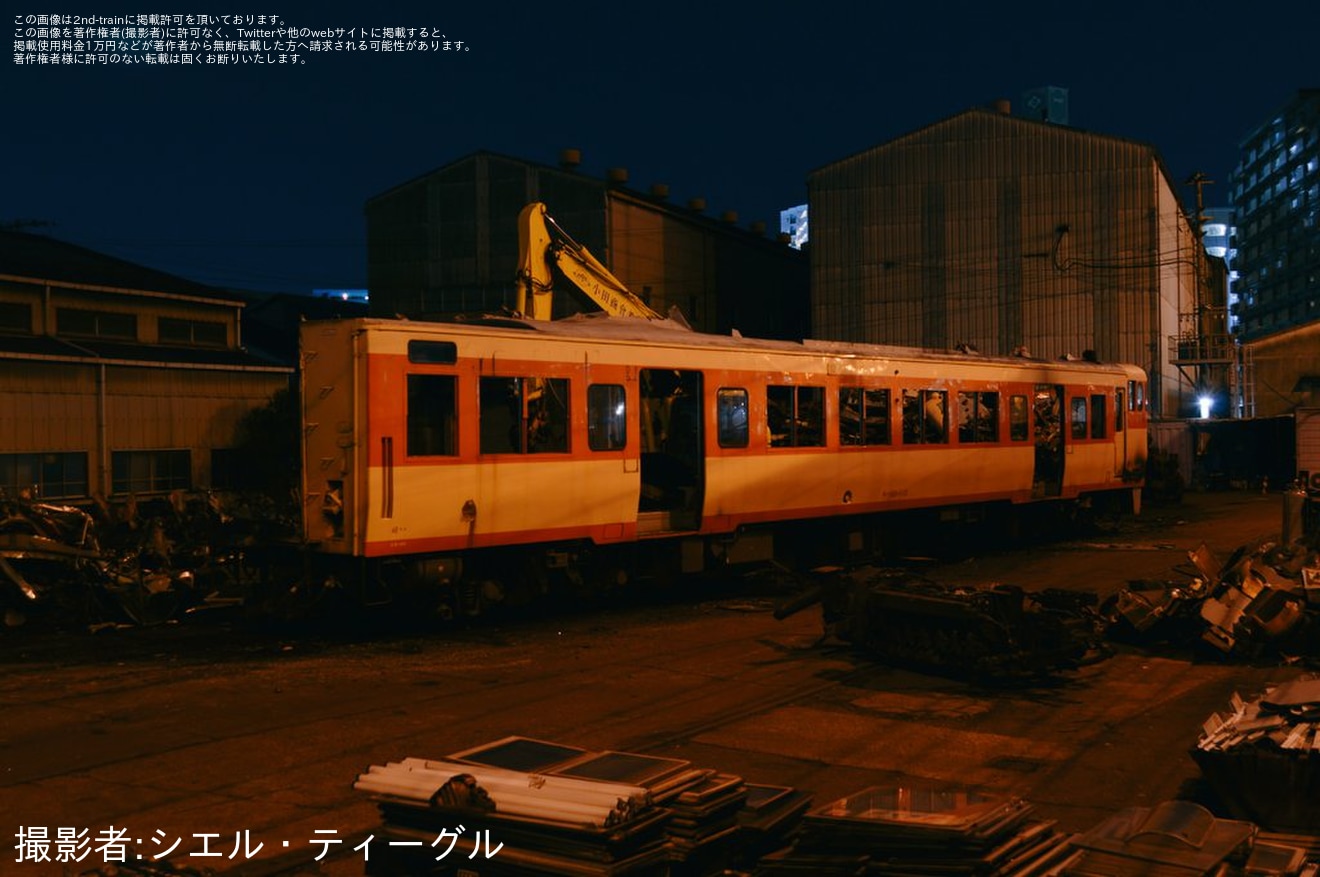 【JR九】キハ66-110が小倉総合車両センターにて解体の拡大写真