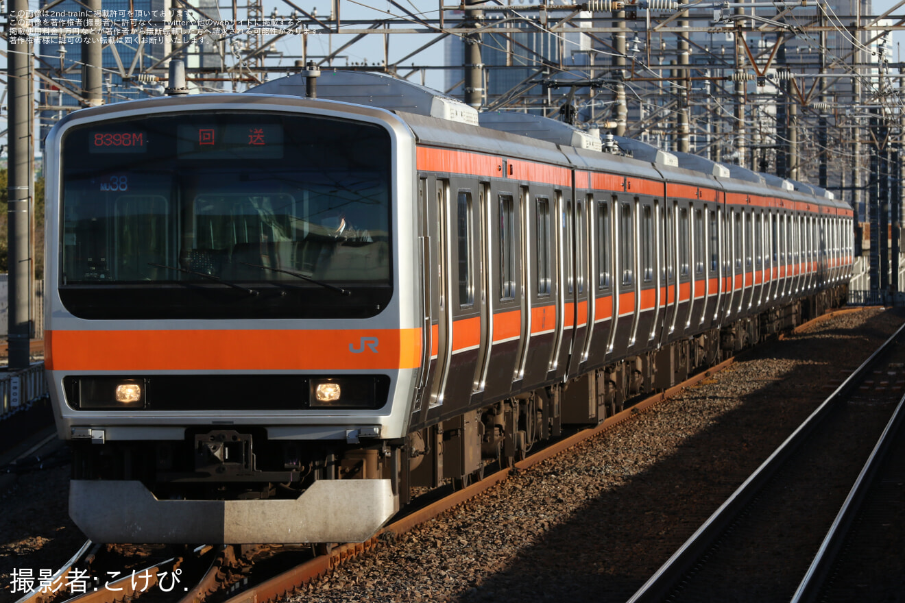 【JR東】E231系ケヨMu38編成　東京総合車両センター出場の拡大写真
