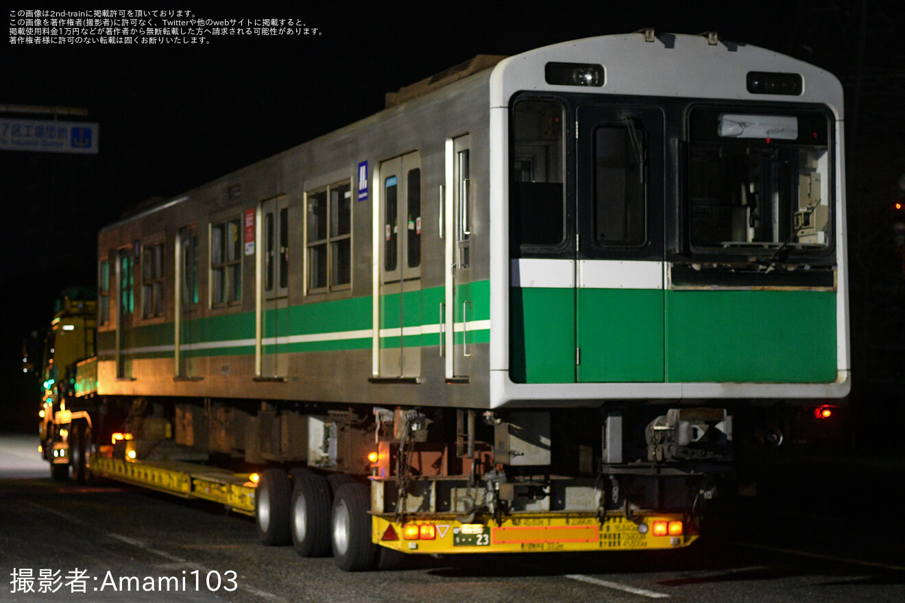 【大阪メトロ】20系2605F廃車搬出陸送の拡大写真