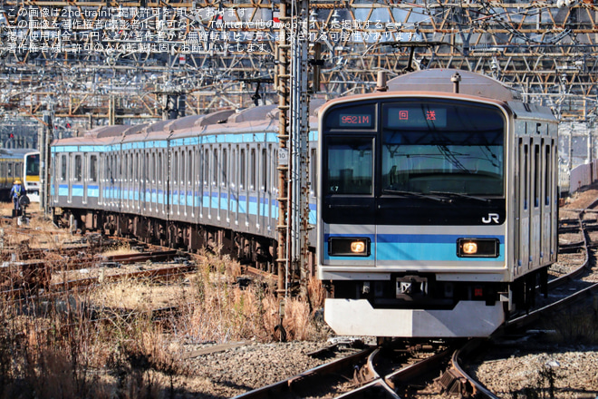 【JR東】E231系ミツK7編成が豊田車両センターへ回送を三鷹駅で撮影した写真