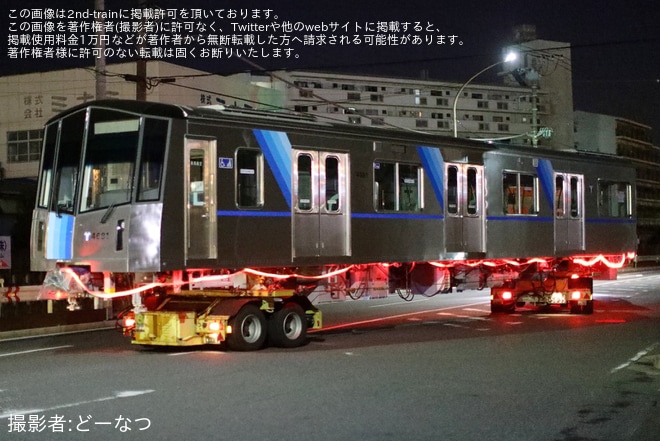 【横市交】4000形4681F4681号車が搬入・陸送を不明で撮影した写真
