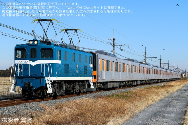 【東武】50070型51076F南栗橋工場出場回送を不明で撮影した写真