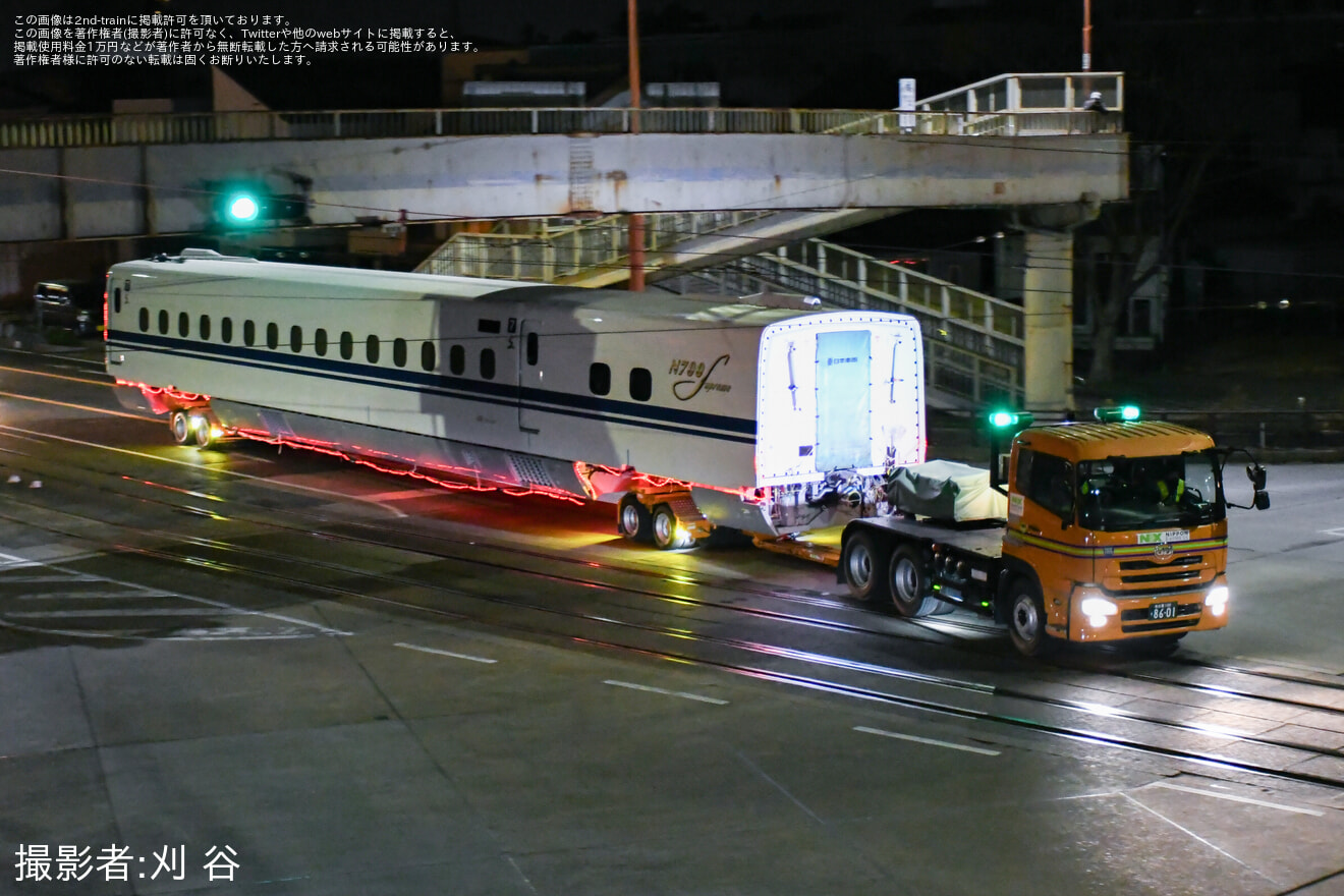 【JR海】N700S系J41編成陸送の拡大写真