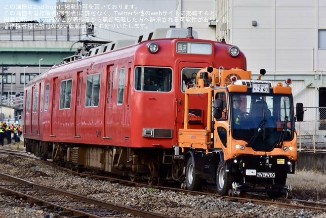 【名鉄】6000系6017F+モ6301+サ6101大江から廃車回送