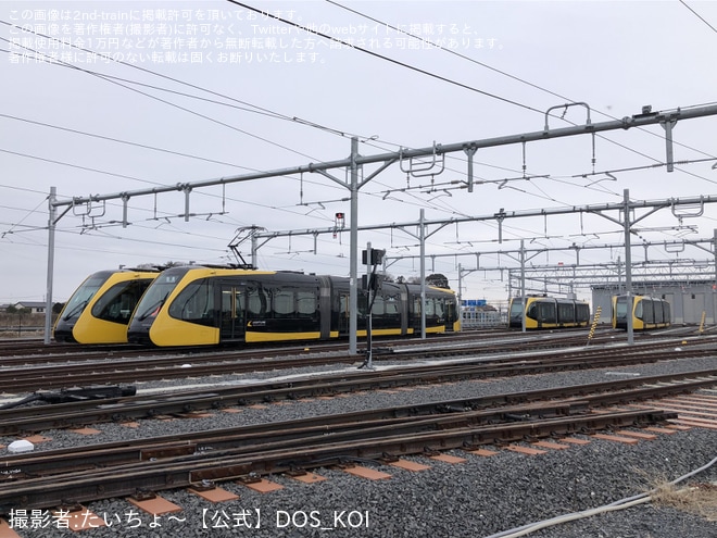 【宇都宮LRT】「ライトライン車両基地見学会」開催(2024年1月)をライトライン車両基地で撮影した写真