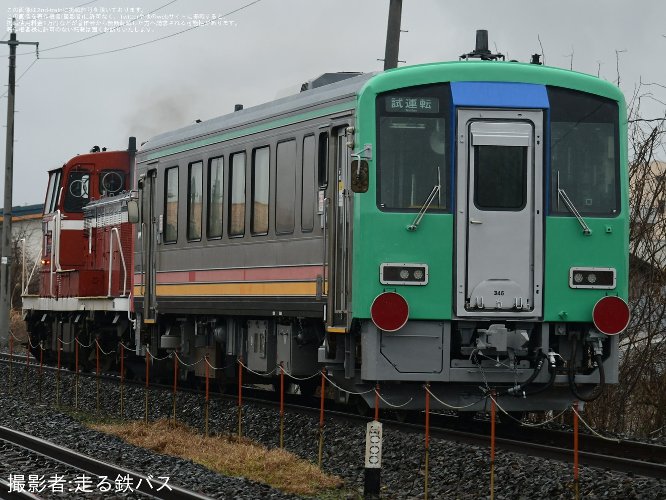 【JR西】キハ120-346後藤総合車両所本所出場配給の拡大写真