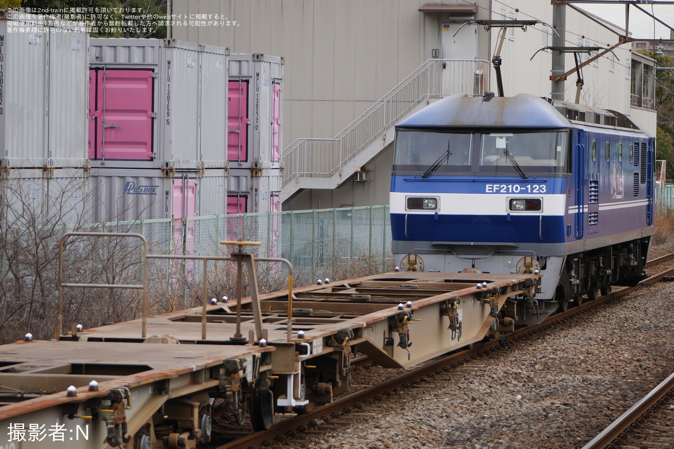 【JR貨】土砂輸送の訓練列車が運転開始の拡大写真