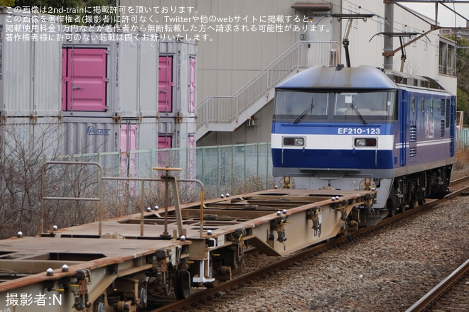 【JR貨】土砂輸送の訓練列車が運転開始を不明で撮影した写真