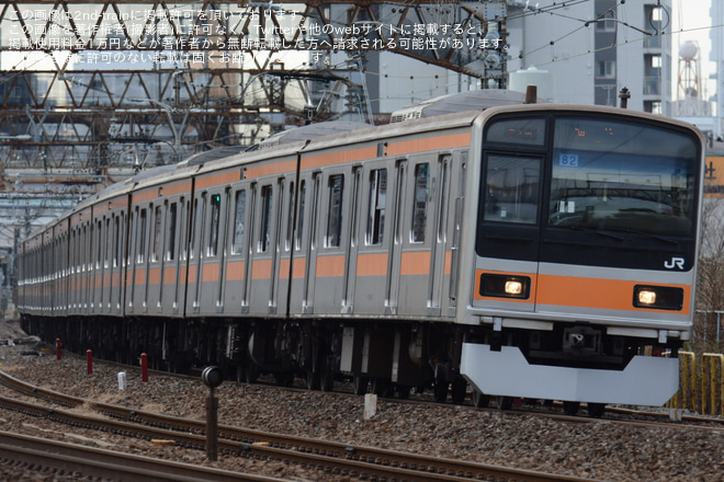 【JR東】「209系1000代録音専用列車で録る常磐線快速電車イベント」が催行を馬橋～北松戸間で撮影した写真