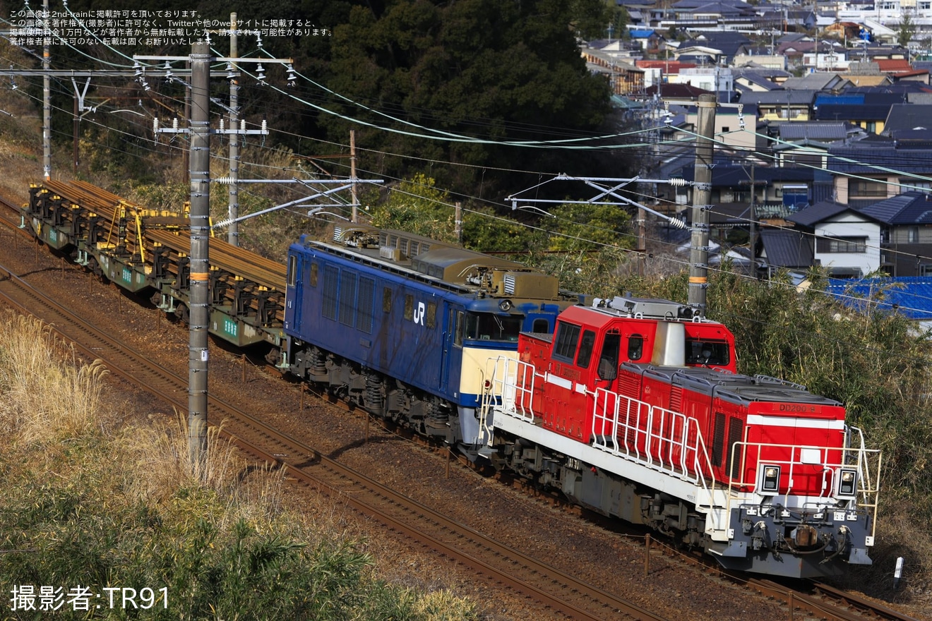 【JR貨】EF64-1023が静岡貨物へ無動力回送の拡大写真