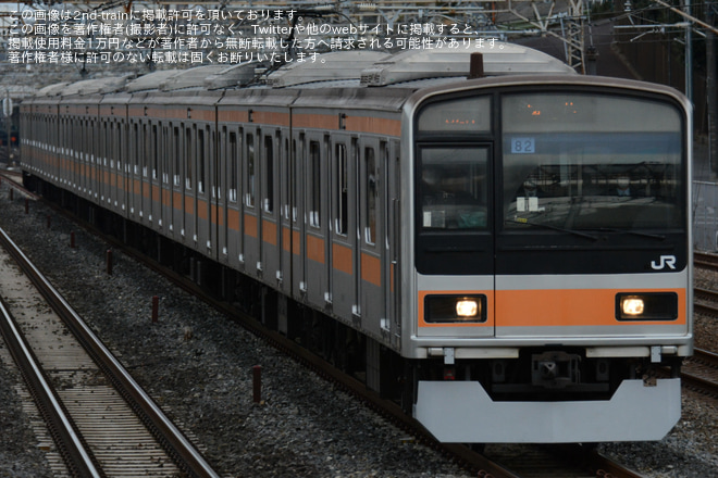 【JR東】「209系1000代録音専用列車で録る常磐線快速電車イベント」が催行を松戸～金町間で撮影した写真