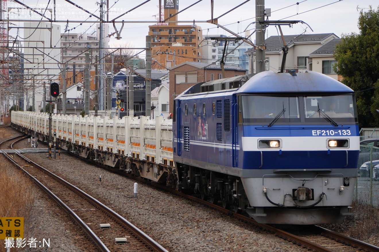 【JR貨】土砂輸送の訓練列車で空コンの輸送が開始の拡大写真