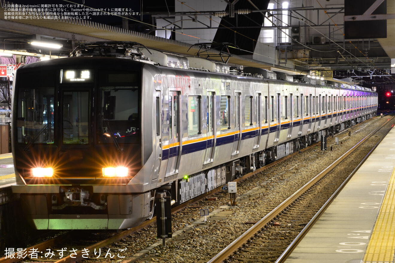 【JR西】321系D9編成 網干総合車両所本所出場回送の拡大写真