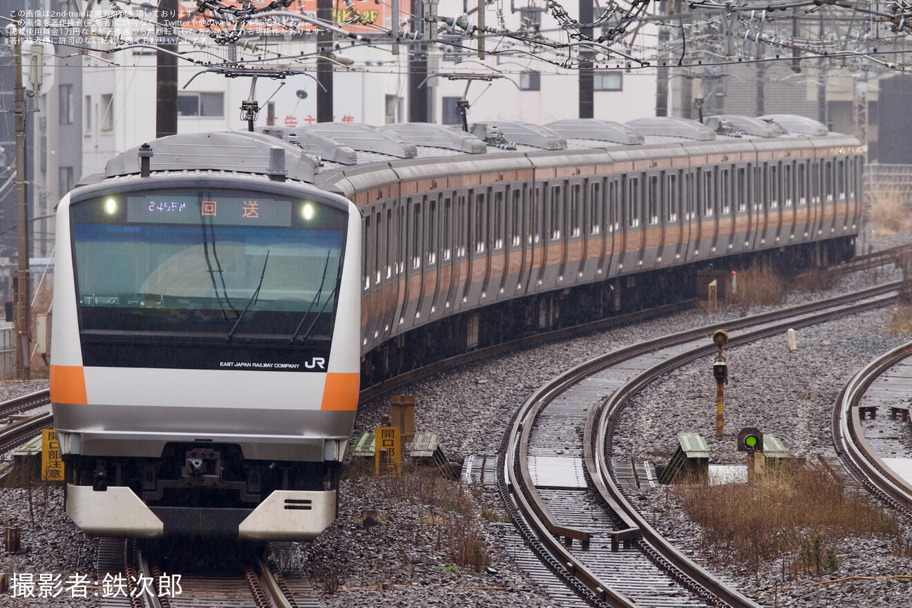 【JR東】E233系トタT1編成東京総合車両センター出場回送の拡大写真