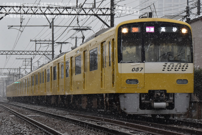 【特集】関東で大雪、関東では珍しい雪景色の電車の写真を紹介(2024年2月5日）を京成八幡～菅野間で撮影した写真