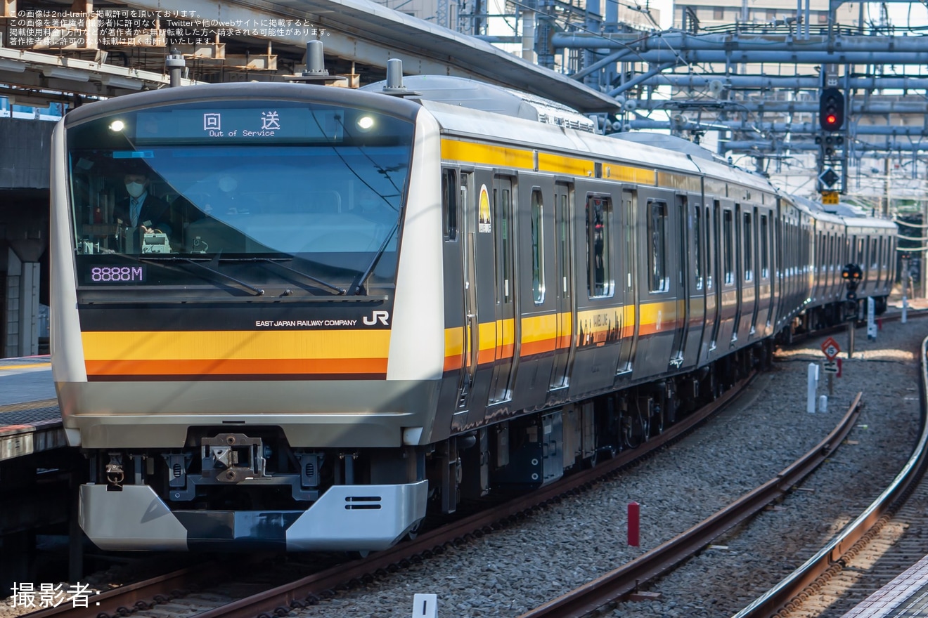 【JR東】E233系ナハN1編成東京総合車両センター出場回送の拡大写真