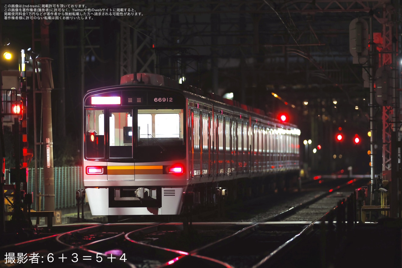 【大阪メトロ】66系66612Fがアルナ車両を出場の拡大写真